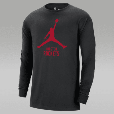 Houston Rockets Essential Men s Jordan NBA Long Sleeve T Shirt. Nike